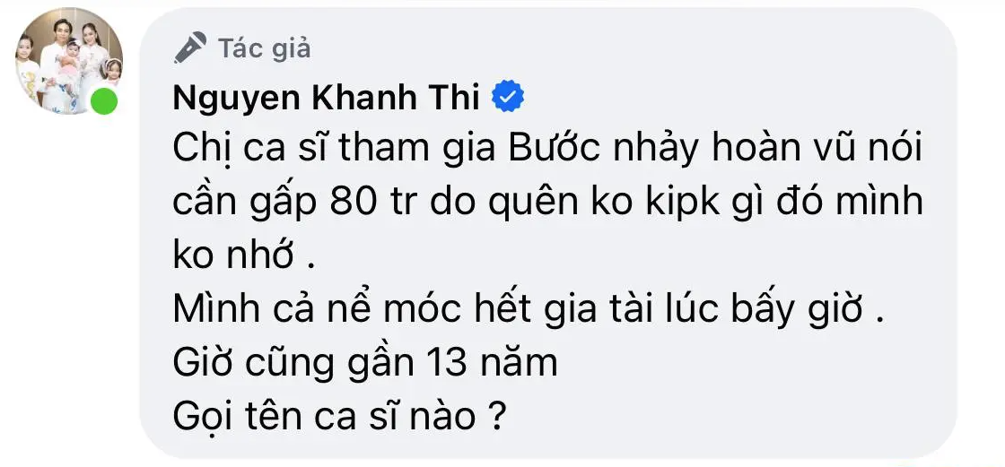 Khánh Thi đòi nợ, nhiều sao Vbiz bị réo tên