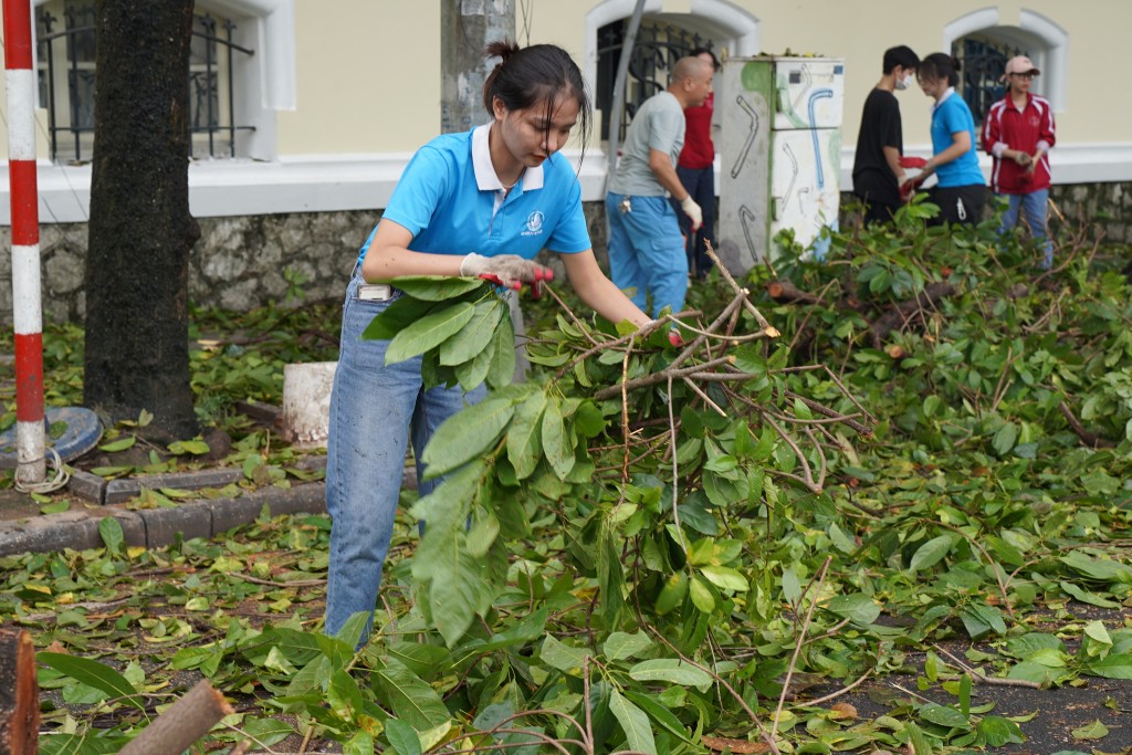 Quận đoàn Hoàn Kiếm đã kết nối Đoàn Thanh niên, Hội Sinh viên các trường đại học, cao đẳng trên địa bàn để tăng cường lực lượng tình nguyện tại chỗ.