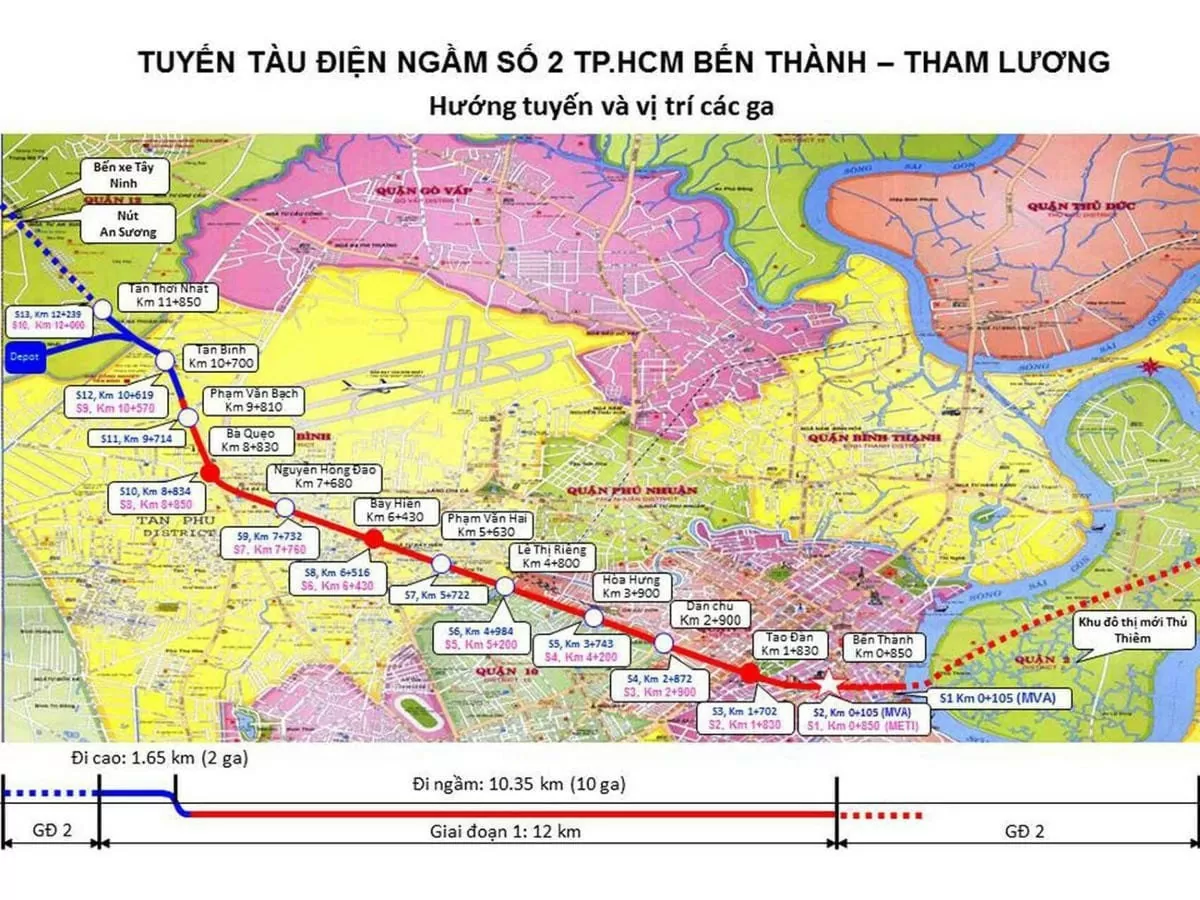 Chi gần 48.000 tỷ đồng vốn ngân sách làm metro số 2