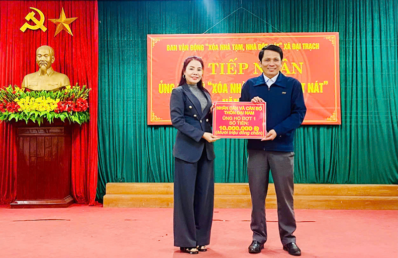 Ủy ban MTTQVN xã Đại Trạch (Bố Trạch) huy động nguồn lực xóa nhà tạm, nhà dột nát.