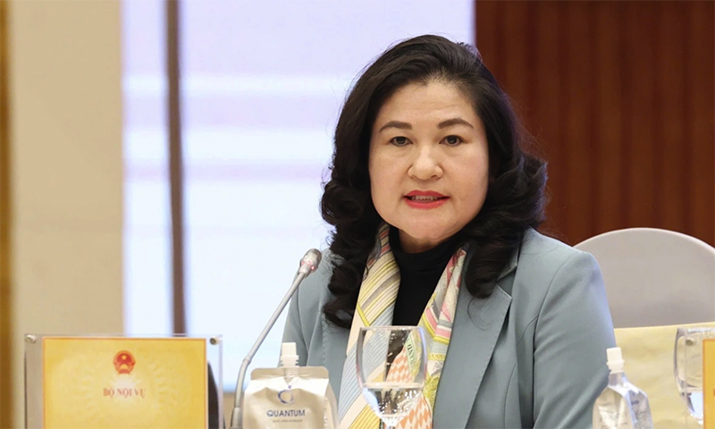 Thứ trưởng Bộ Nội vụ Nguyễn Thị Hà. (Ảnh: Quang Phúc)