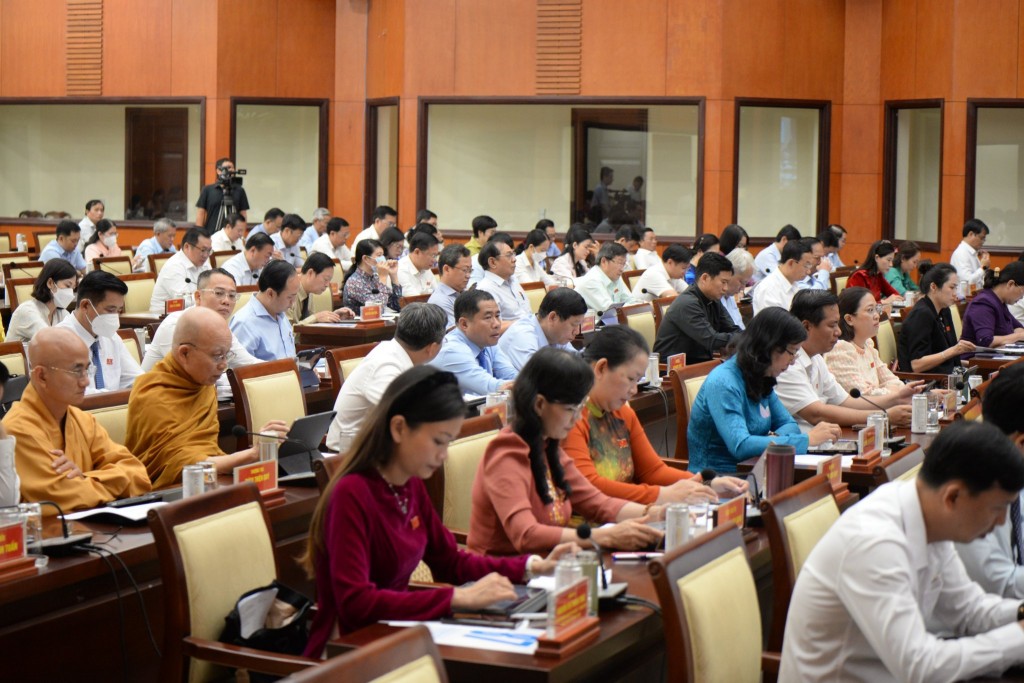 Quang cnah3 kỳ họp chuyên đề của HĐND TP Hồ Chí Minh sáng nay