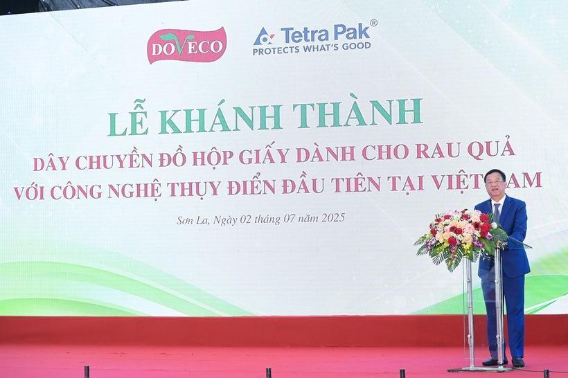 Ông Đinh Cao Khuê, Chủ tịch Doveco phát biểu tại sự kiện.