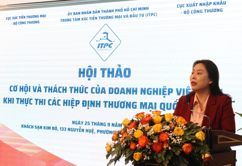 Bà Hồ Thị Quyên - Phó Giấm đốc ITPC. Ảnh: Minh Khuê.