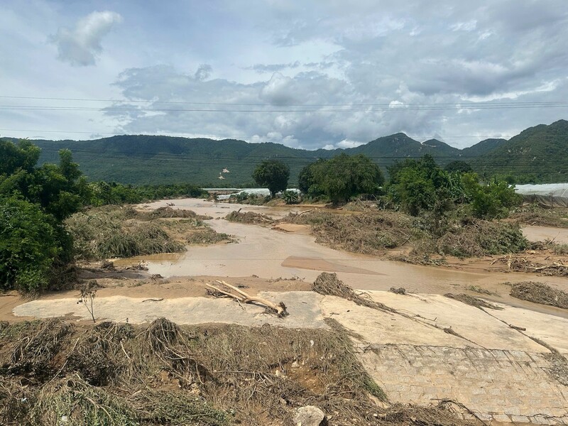 Vỡ hồ chứa làm một người thiệt mạng. Ảnh: NDCC