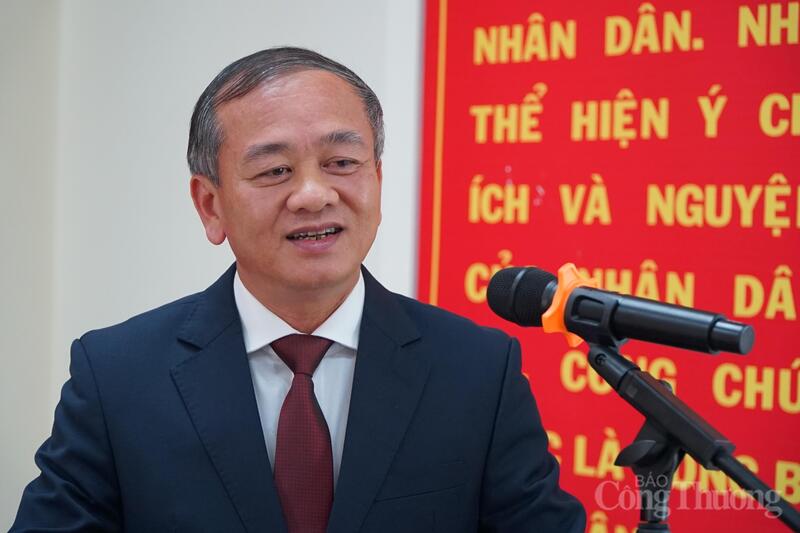 Ông Mai Mạnh Toàn, Phó Giám đốc Sở Công Thương Đắk Lắk phát biểu tại hội nghị.