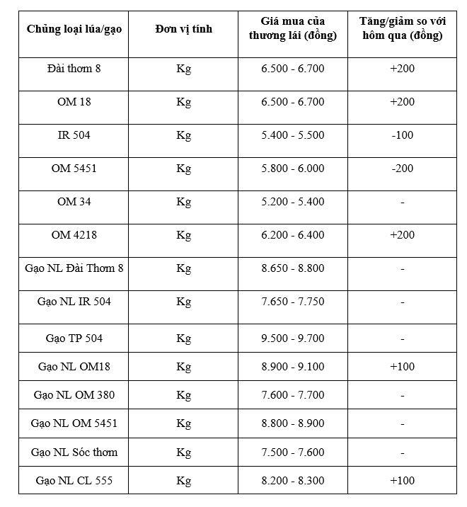 Bảng giá mang tính tham khảo.