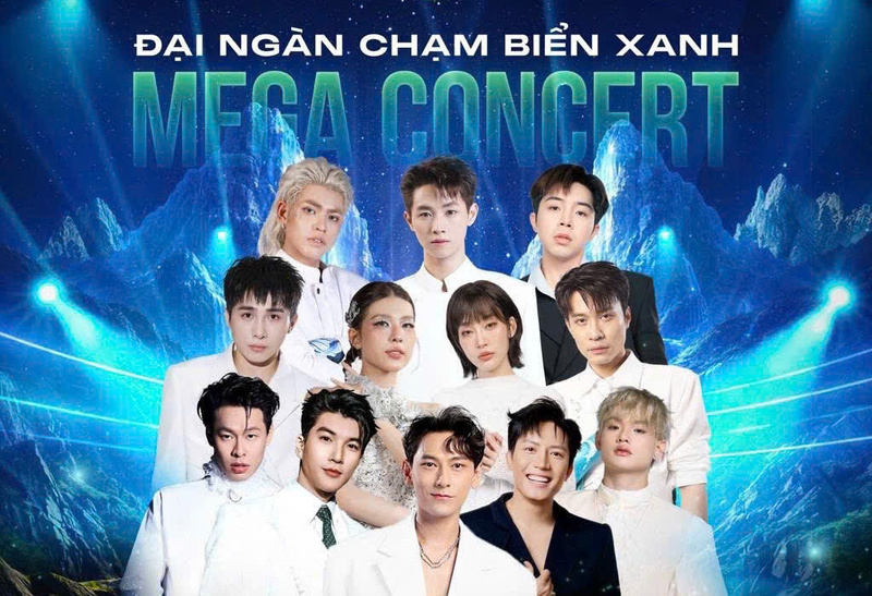 Mega Concert có sự góp mặt của dàn nghệ sĩ trẻ nổi bật.