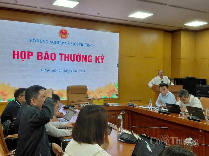 Họp báo thường kỳ Bộ Nông nghiệp và Môi trường. Ảnh: Nguyễn Hạnh