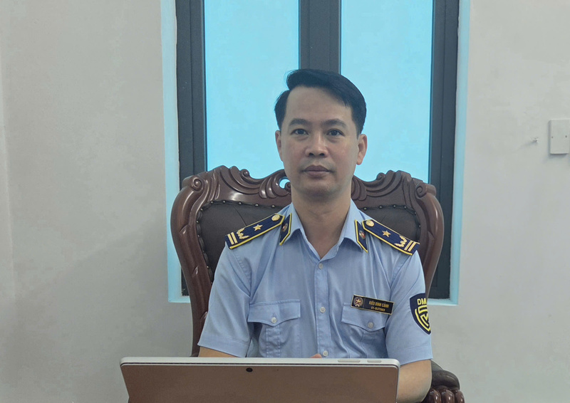 Ông Kiều Đình Cảnh, Phó Chi cục trưởng Chi cục Quản lý thị trường Hà Nội.