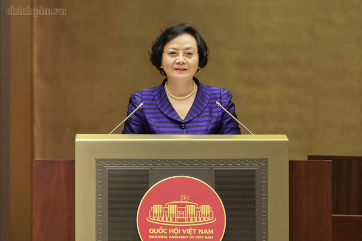 Phó Thủ tướng Chính phủ Phạm Thị Thanh Trà trình bày những nội dung cốt lõi của Nghị quyết số 26-NQ/TW ngày 22/8/2026 của Bộ Chính trị khóa XIV - Ảnh: chinhphu.vn/Thu Giang