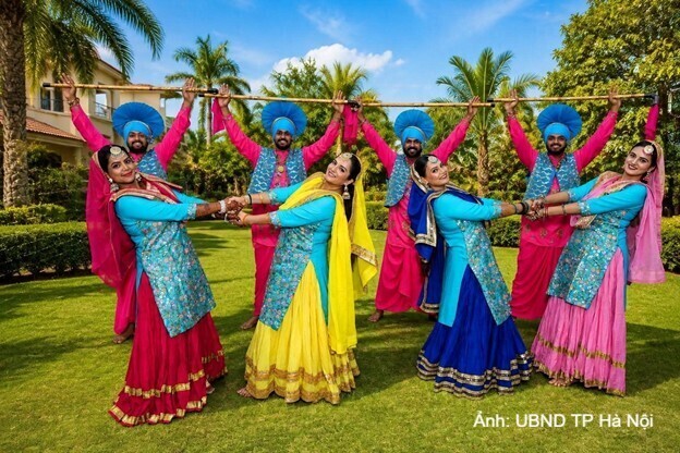 Festival Thăng Long - Hà Nội 2026 có sự tham gia của các đoàn quốc tế, trong đó có Đoàn Nghệ thuật dân gian Punjabi “Kuljeet Singh & Party” của Ấn Độ.