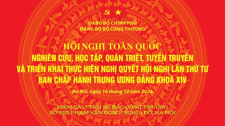 Hội nghị được triển khai tại các điểm cầu của các đảng bộ, chi bộ cơ sở trực thuộc Đảng bộ Bộ Công Thương
