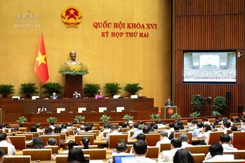 Ngày 26/10, Quốc hội khoá XVI tiếp tục chương trình Kỳ họp thứ 2. Ảnh: Quochoi.vn.